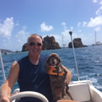 Randy & Patton in front of the Indians, British Virgin Islands