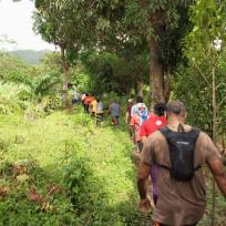 Grenada Hash hike - some people walked