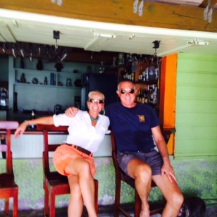 Theresa & Randy at Coconuts, Grand Anse Beach
