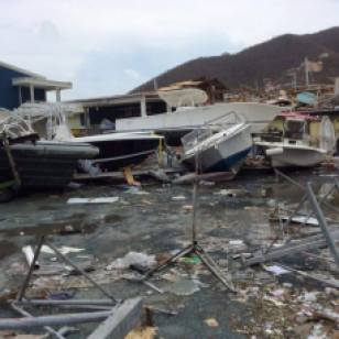 BVI, Nanny Cay Marina Boat Yard, Post Hurricane Irma (2017)