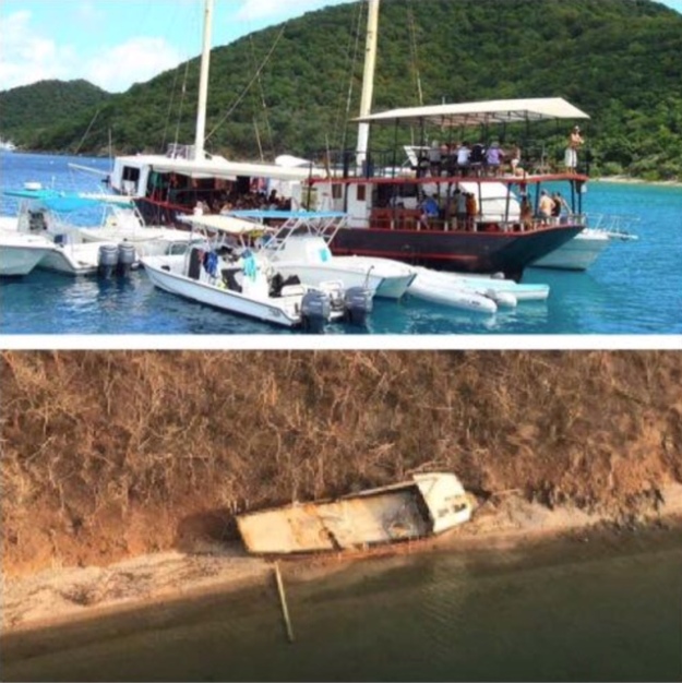 Willie T's, Norman Island, BVI (Before and After)