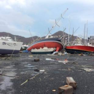 BVI, Nanny Cay Marina Boat Yard, Post Hurricane Irma (2017)