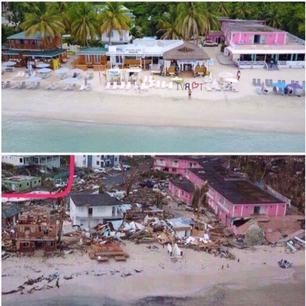 Cane Garden Bay, BVI (Before and After)