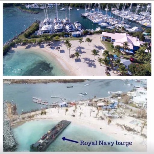 Nanny Cay, Tortola, BVI (Before and After)