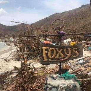 Foxy's, Jost Van Dyke, Post Hurricane Irma (2017)